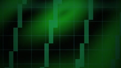 Green Abstract Grid Background with Moving Digital Blocks for Tech Themes Stock Footage 343708896