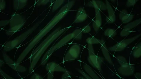 Green Abstract Grid Wave Motion Background with Glowing Nodes for Futuristi.. 動画素材 343709410