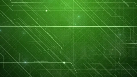 Green Abstract Hi-Tech Technology Pattern. Stock Footage 73163828