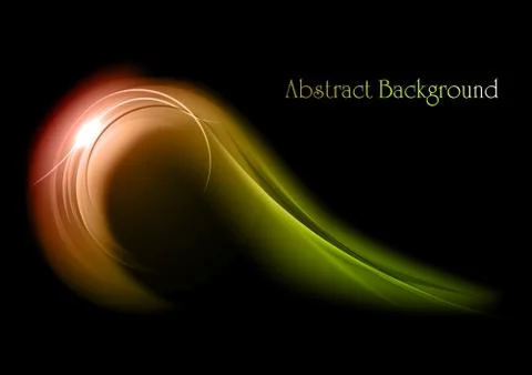 Green abstract Illustrazione stock