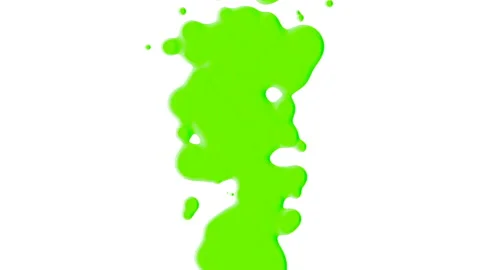 Green abstract liquid and splashes spots on white gradient 스톡 동영상 230060691