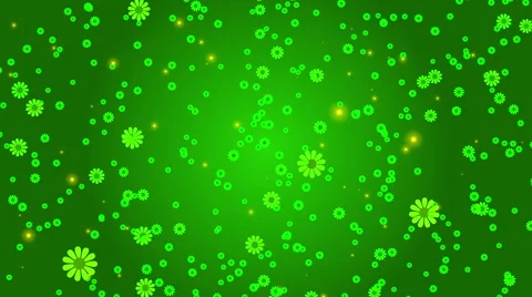 Green abstract loop motion background, flower Stock Footage 49213527