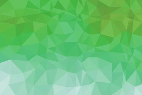 Green abstract low poly background with geometric shapes Stock Illustration