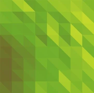 Green abstract low poly triangles background Stock Illustration