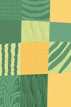 Green abstract map pattern vector illustration. Eco farm field background Illustrazione stock