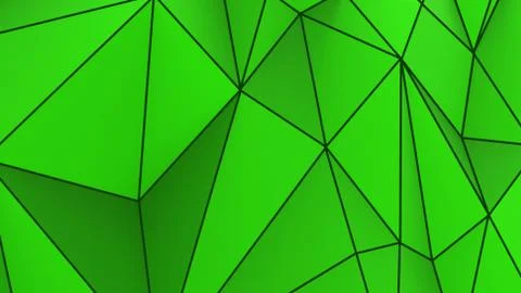 Green abstract modern crystal background. Polygon, Line, Triangle pattern sha Stock Illustration