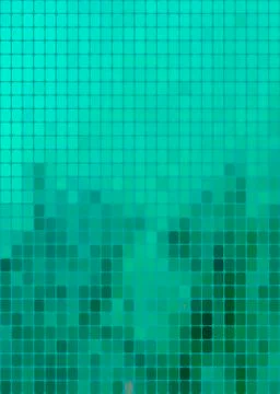 Green abstract mosaic background from light to dark green Stock Illustration