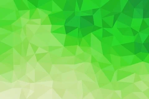 Green abstract mosaic pattern with geometric shapes Stock Illustration