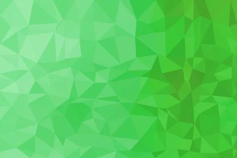 Green abstract mosaic pattern with polygons and shading Stock Illustration