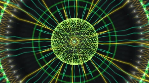 Green abstract motion background, loop Stock Footage 50987492