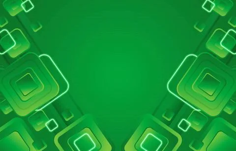 Green Abstract Neon Object Background Stock Illustration