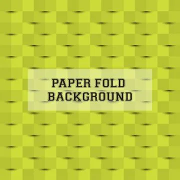 Green Abstract Paper Fold Background Stock Illustration