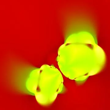 Green abstract particles colliding. Soft green color shine. Made in full fram Stock Illustration