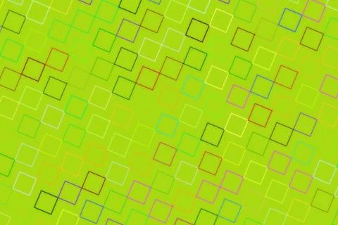 Green abstract pattern with squares and lines in digital style Illustrazione stock