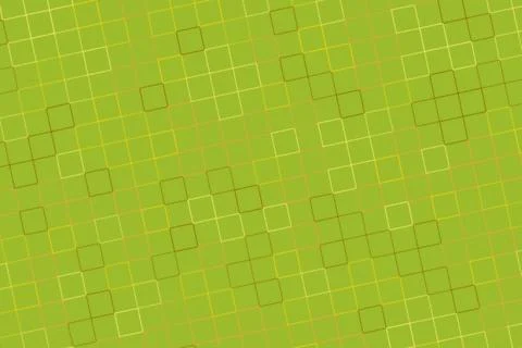 Green abstract pattern with squares and lines in vibrant style Stock Illustration
