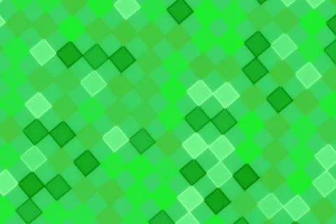 Green abstract pattern with squares in a digital style Stock Illustration