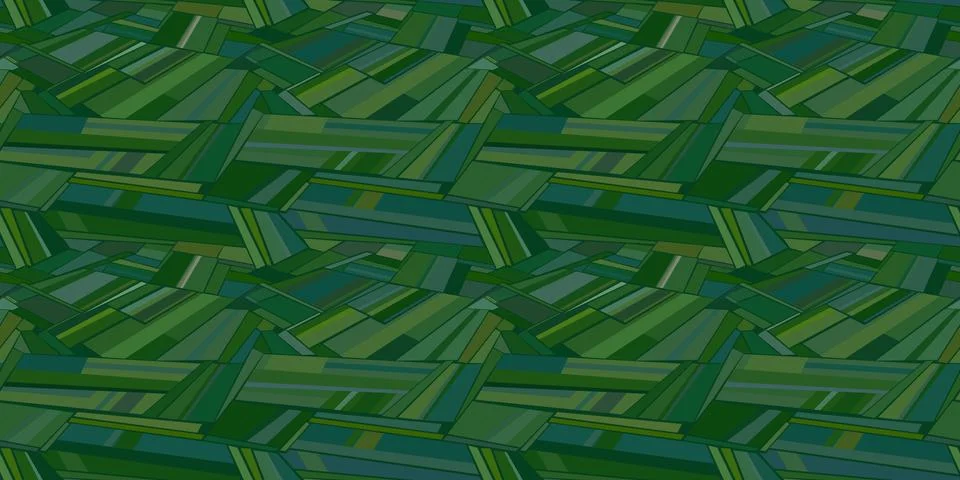 Green Abstract Pattern Vector Illustration Geometric Background Art Stock Illustration