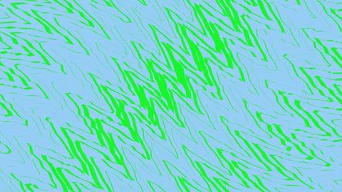 Green abstract pixel art pattern on light blue 库存插图