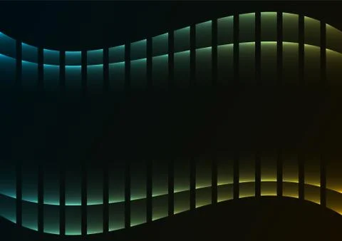 Green abstract pixel curve background Stock Illustration