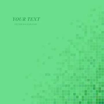 Green abstract pixel pattern background design 库存插图