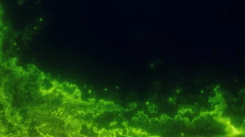 Green abstract plasma texture on a dark background Stock Footage 335327929