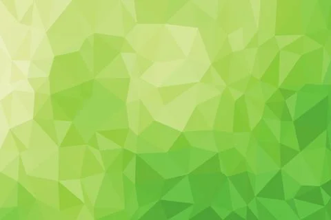 Green abstract polygon background with bright shades Stock Illustration