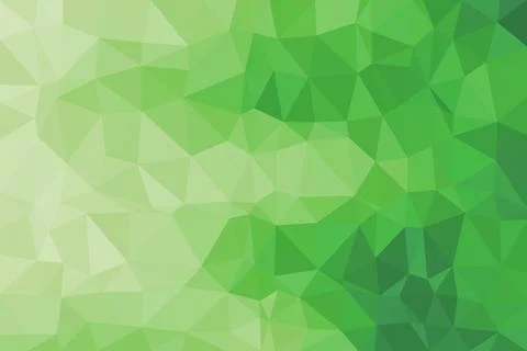 Green abstract polygon background with geometric shapes Stock Illustration
