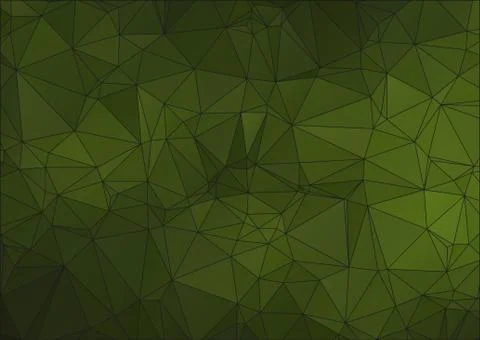 Green abstract polygonal background for web Stock Illustration