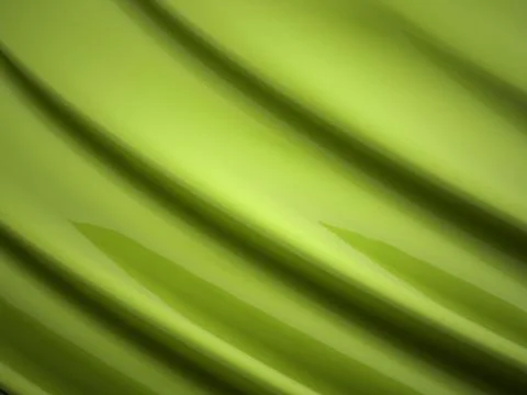 Green abstract satin waves Stock Illustration