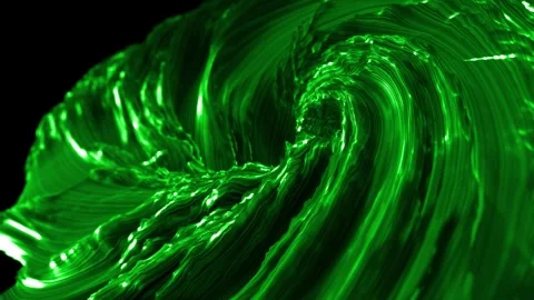 Green abstract shape morphing animation creative visual background Stock Footage 327575550