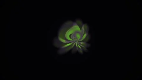 Green abstract shapes on black background. Stock Footage 336701523