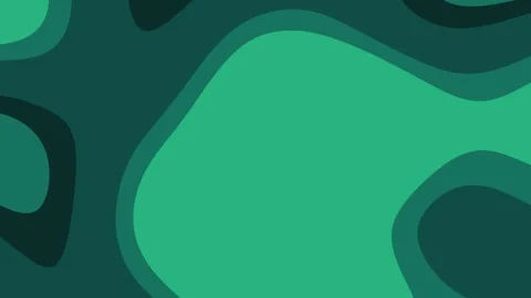 Green abstract shapes on green background Stock Footage 336325960