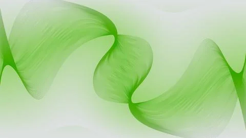 Green abstract smooth wave background with subtle light gradient blend 库存插图
