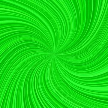 Green abstract spiral rays background Иллюстрация