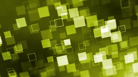 Green Abstract Square Pattern, Container Shape, Background Loop. 스톡 동영상 107223555