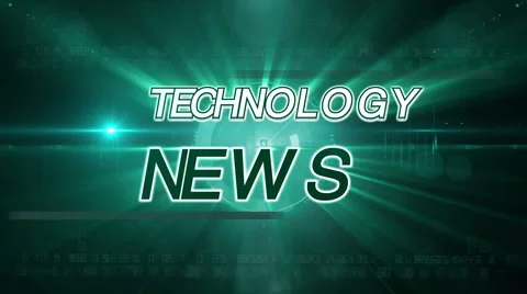 Green abstract technology news background Stock Footage 48224897