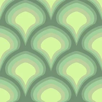 Green Abstract Tessellating Shapes Pattern Stock Illustration