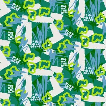 Green abstract textured vector background. Stock Illustration