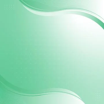 Green Abstract Wave Background Design with Gradient and Smooth Curves Stock Illustration
