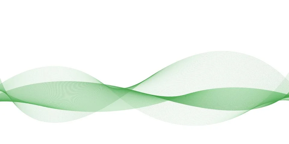 Green Abstract Wave Background Ilustración de archivo