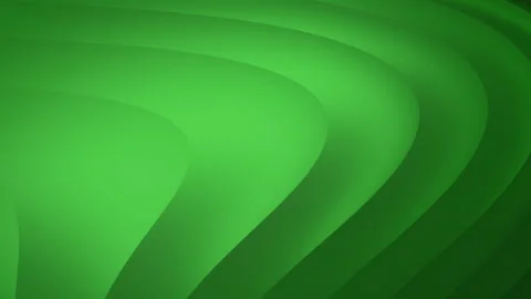 Green abstract wave layers smooth gradient background looped 4K Vídeos de archivo 331618577