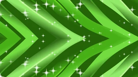 Green Abstract Wave Motion Graphics with Sparkling Stars Видео 329264459