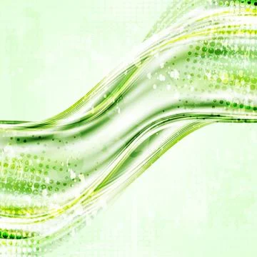 Green abstract waves. Vector background eps 10 Green abstract waves. Vecto... Stock Photos