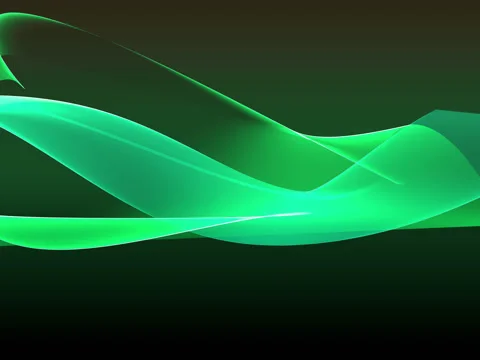 Green Abstract Wavy Planes Stock Footage 71749787