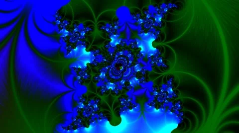 Green abstraction on the blue Stock Footage 8549047