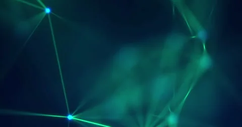Green AI artificial intelligence matrix abstract background with motion Stock Footage 317635776