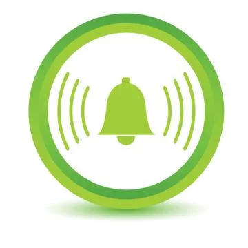 Green alarmclock icon Stock Illustration