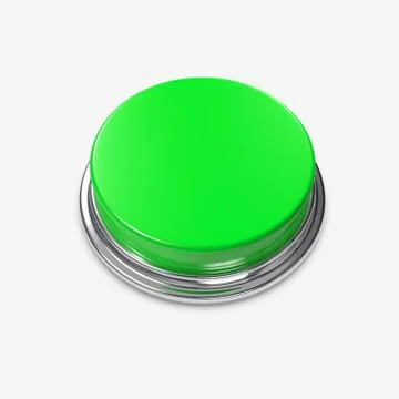 Green alert button blank Stock Illustration
