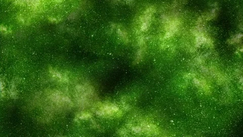 Green algae bloom texture in water with floating particles, abstract nature Stock Footage 330085050