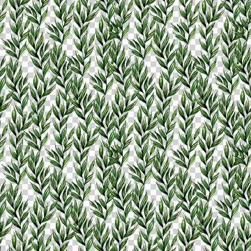 Green algae watercolor pattern Stockillustratie